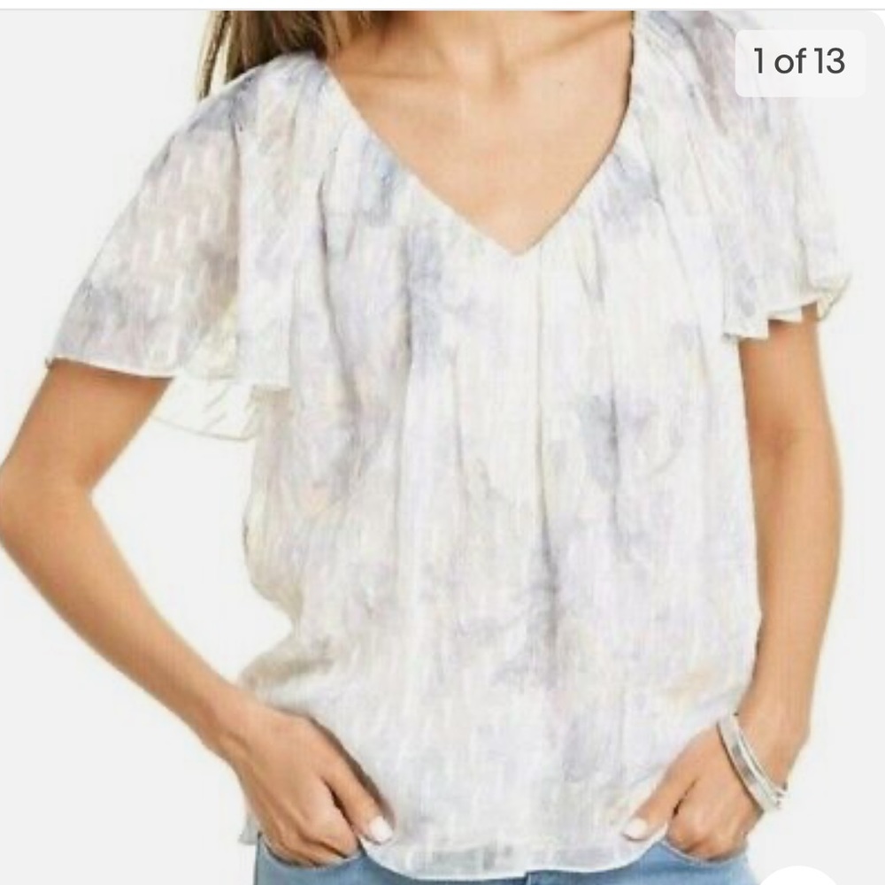 Rebecca Taylor Lily Short Sleeve Blouse